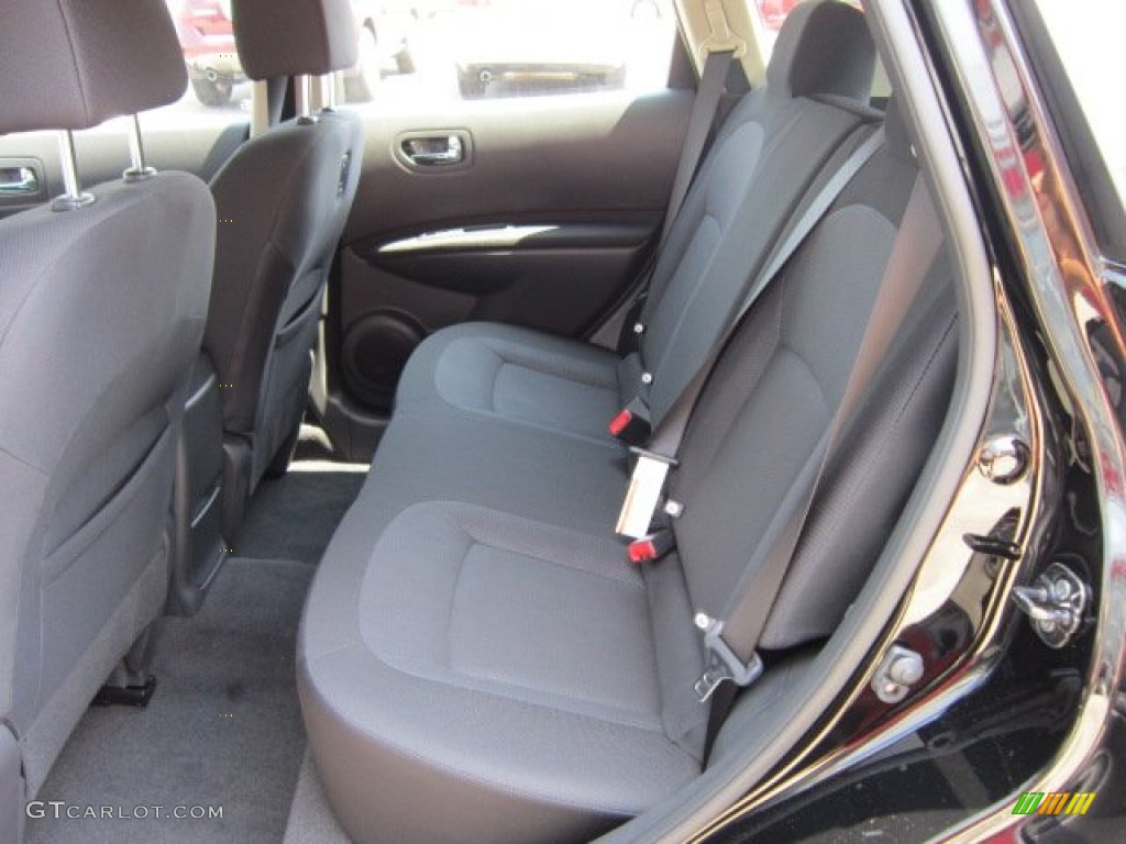 2011 Rogue S AWD - Wicked Black / Black photo #4