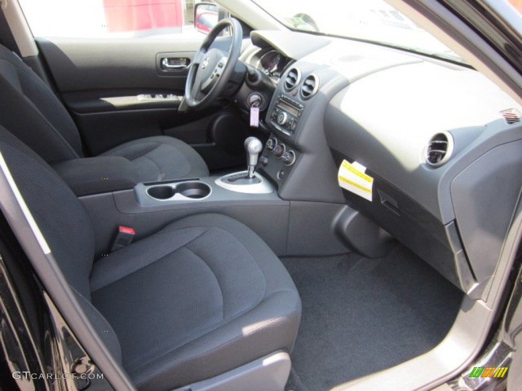 2011 Rogue S AWD - Wicked Black / Black photo #6