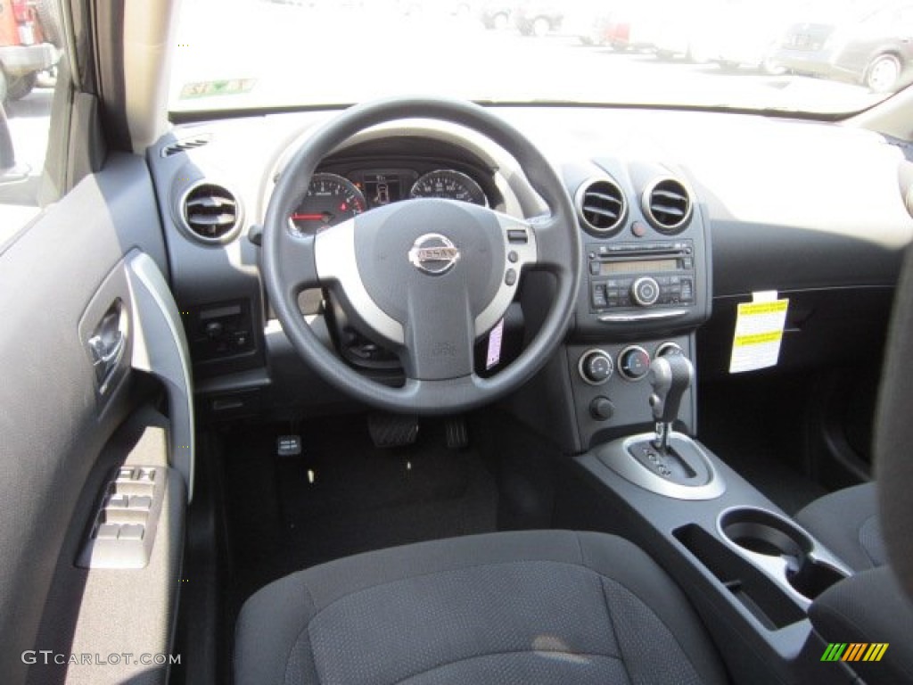 2011 Rogue S AWD - Wicked Black / Black photo #15