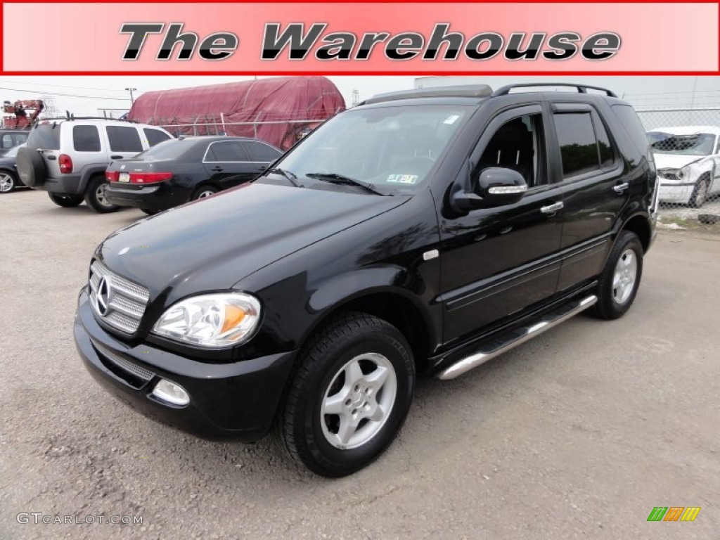 2001 ML 320 4Matic - Black / Charcoal photo #1