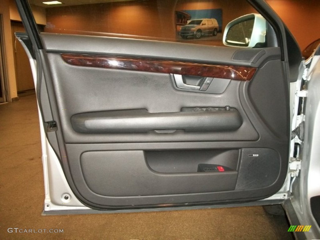 2003 Audi A4 3.0 quattro Avant Ebony Door Panel Photo #52216534