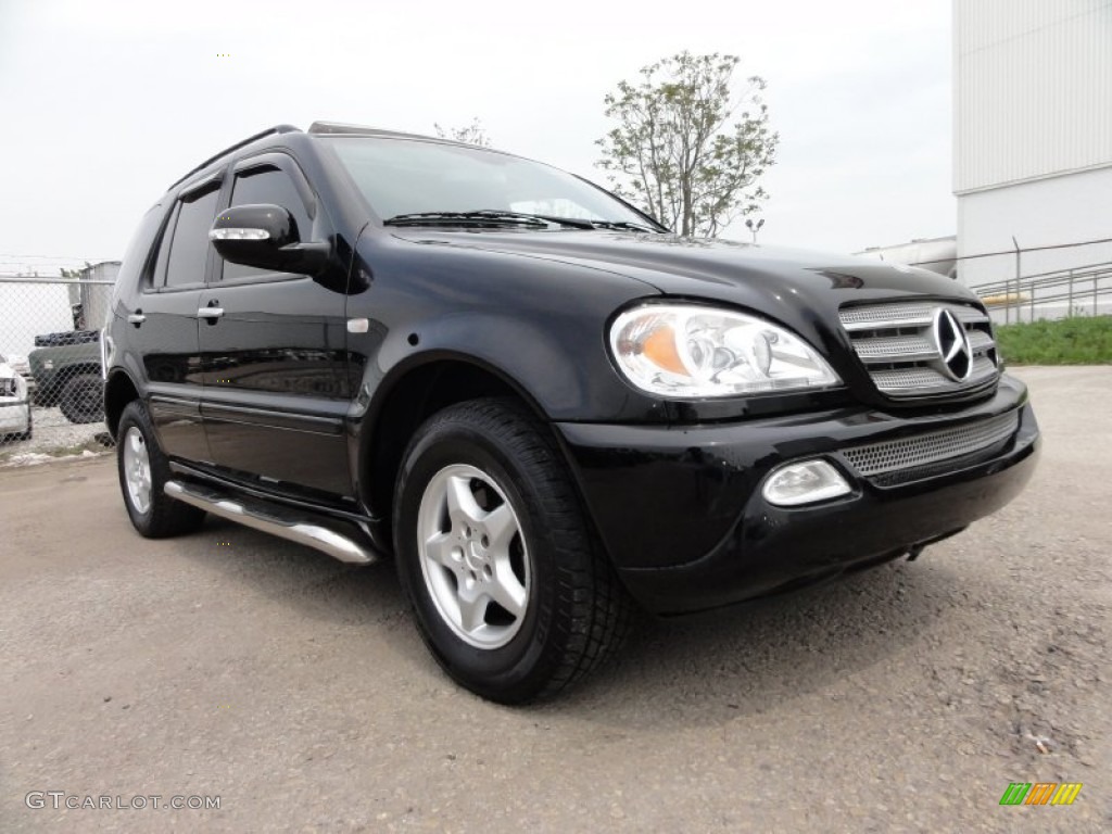 Black 2001 Mercedes-Benz ML 320 4Matic Exterior Photo #52216588