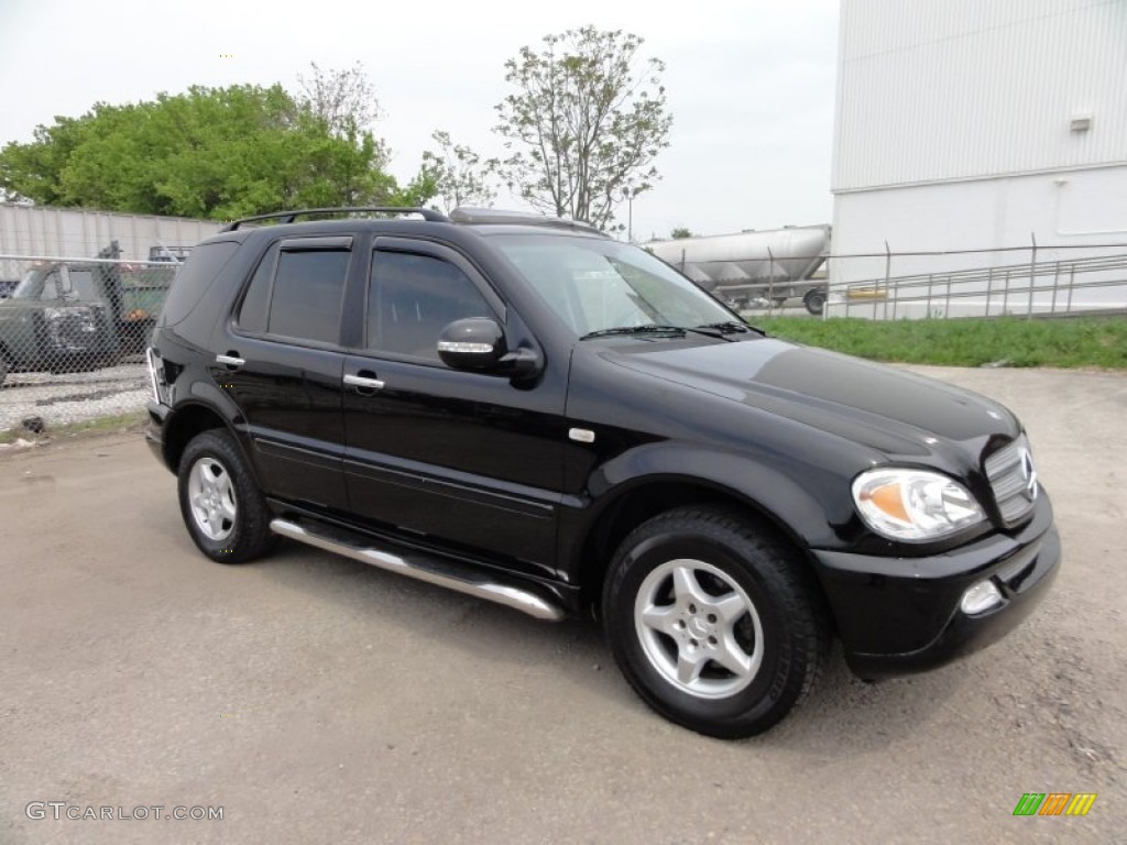 Black 2001 Mercedes-Benz ML 320 4Matic Exterior Photo #52216603