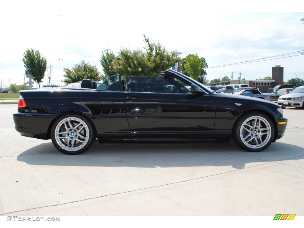 2006 3 Series 330i Convertible - Jet Black / Black photo #4