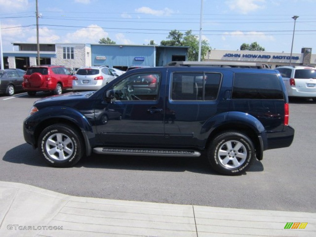 2008 Pathfinder SE 4x4 - Majestic Blue / Cafe Latte photo #8