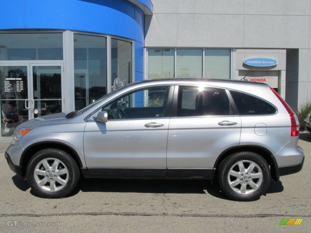 2009 CR-V EX-L 4WD - Alabaster Silver Metallic / Gray photo #5