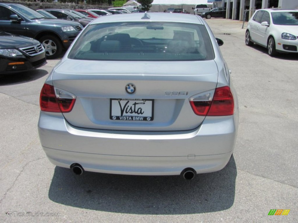 2008 3 Series 335i Sedan - Titanium Silver Metallic / Black photo #12
