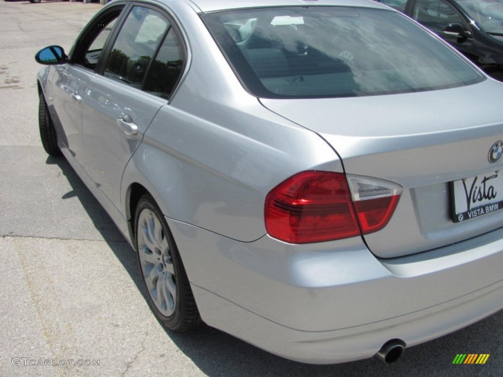 2008 3 Series 335i Sedan - Titanium Silver Metallic / Black photo #13