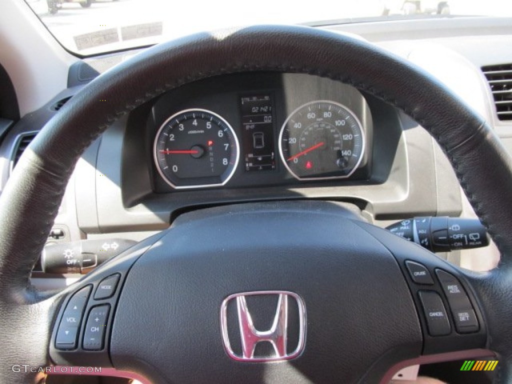 2009 Honda CR-V EX-L 4WD Gray Steering Wheel Photo #52218694