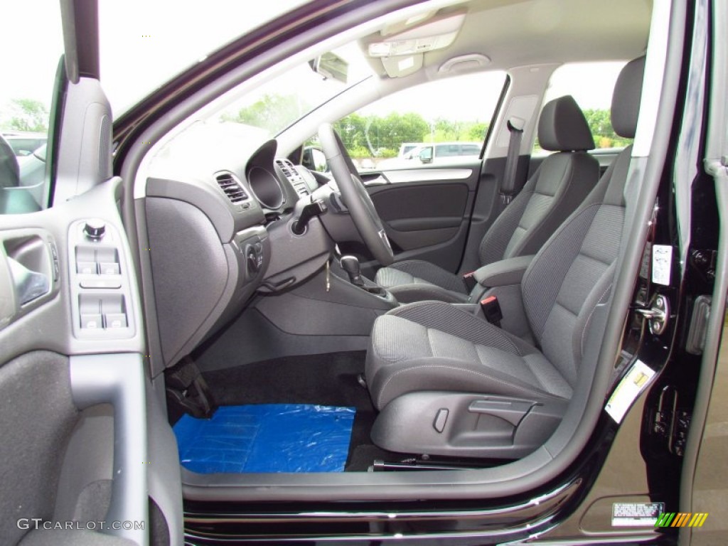 Titan Black Interior 2012 Volkswagen Golf 4 Door TDI Photo #52220788