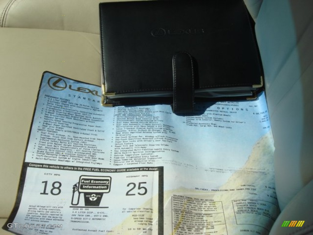 2004 Lexus GS 300 Window Sticker Photo #52220878