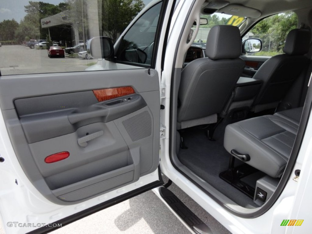 2007 Ram 1500 Laramie Mega Cab - Bright White / Medium Slate Gray photo #6