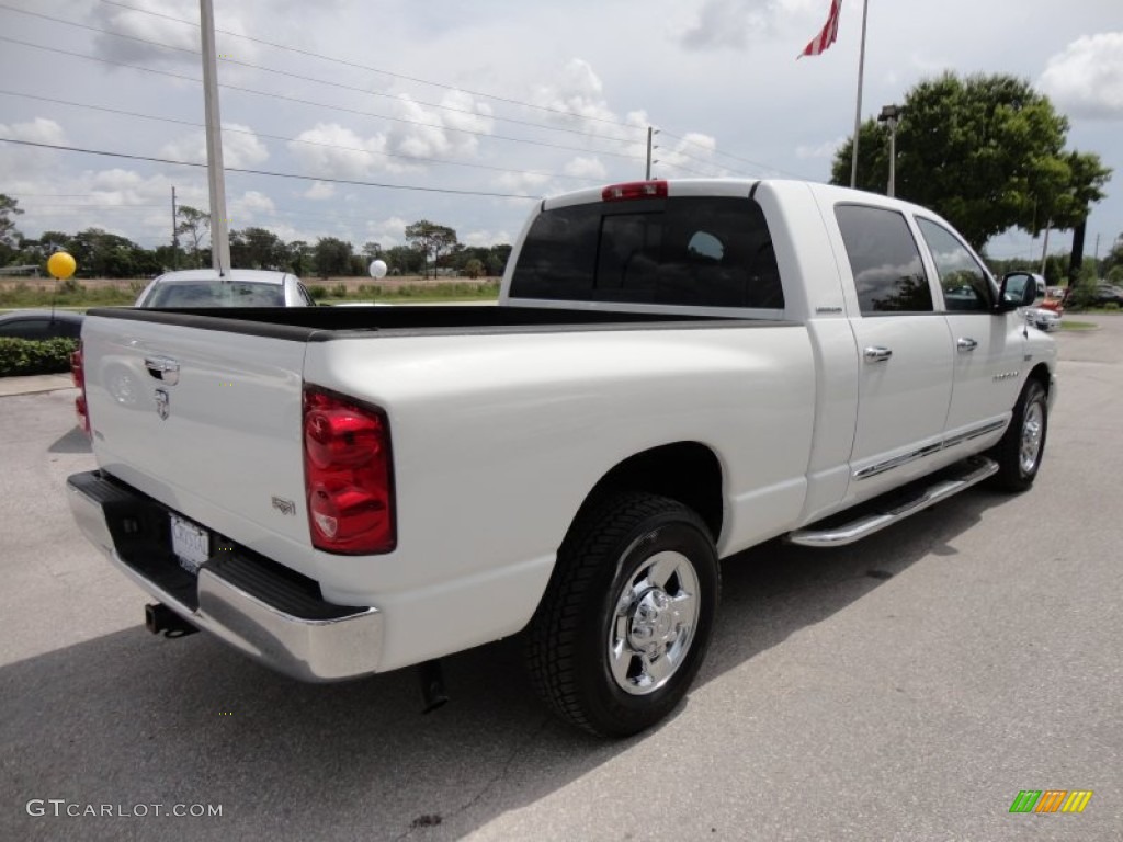 2007 Ram 1500 Laramie Mega Cab - Bright White / Medium Slate Gray photo #10