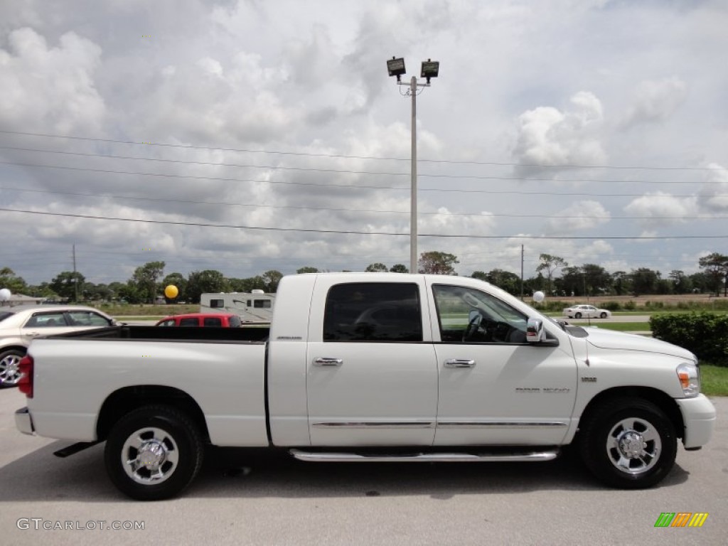 Bright White 2007 Dodge Ram 1500 Laramie Mega Cab Exterior Photo #52222141