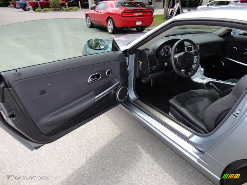 2005 Chrysler Crossfire SRT-6 Coupe Dark Slate Grey Door Panel Photo #52222522