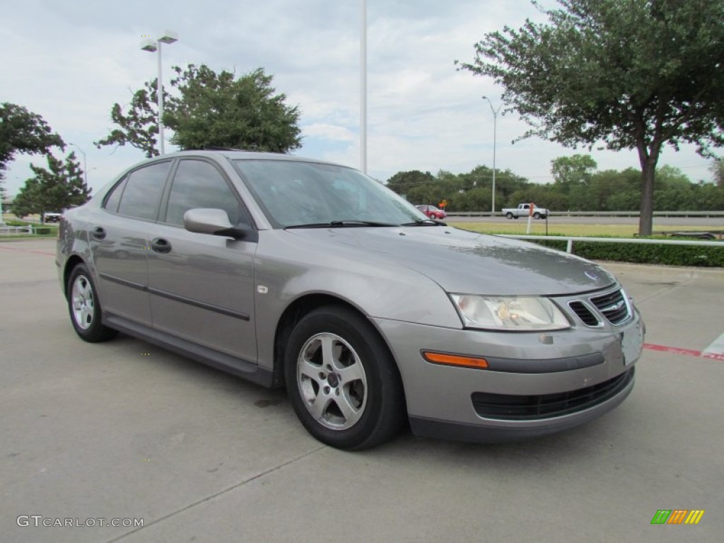 Steel Gray Metallic 2004 Saab 9-3 Linear Sedan Exterior Photo #52222777
