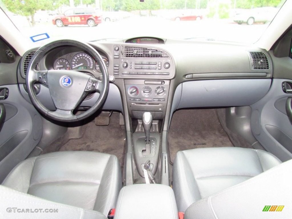 2004 Saab 9-3 Linear Sedan Slate Gray Dashboard Photo #52222880