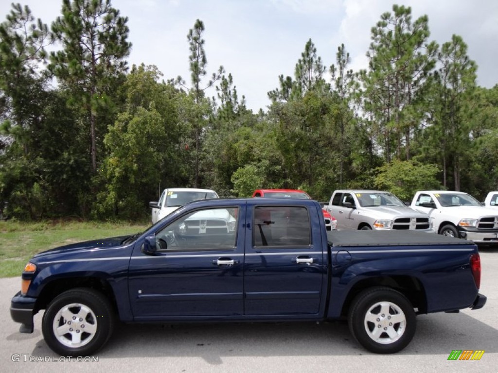 Deep Navy Blue 2009 Chevrolet Colorado LT Crew Cab Exterior Photo #52222921