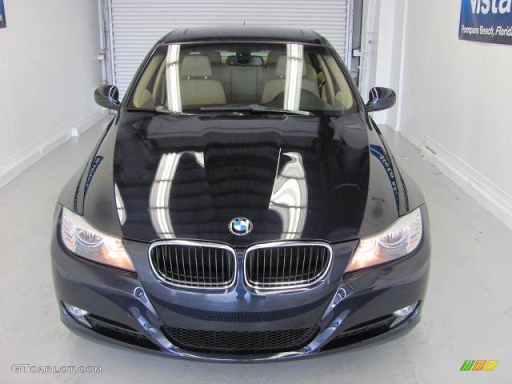 2009 3 Series 328i Coupe - Monaco Blue Metallic / Beige photo #2