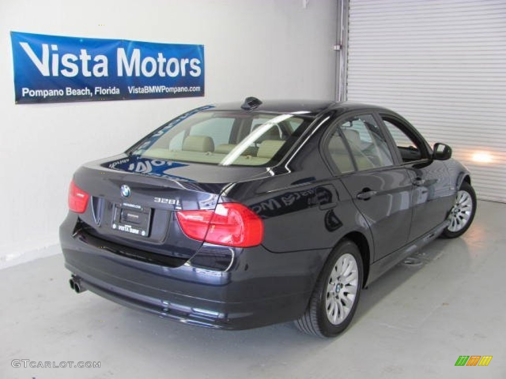 2009 3 Series 328i Coupe - Monaco Blue Metallic / Beige photo #6