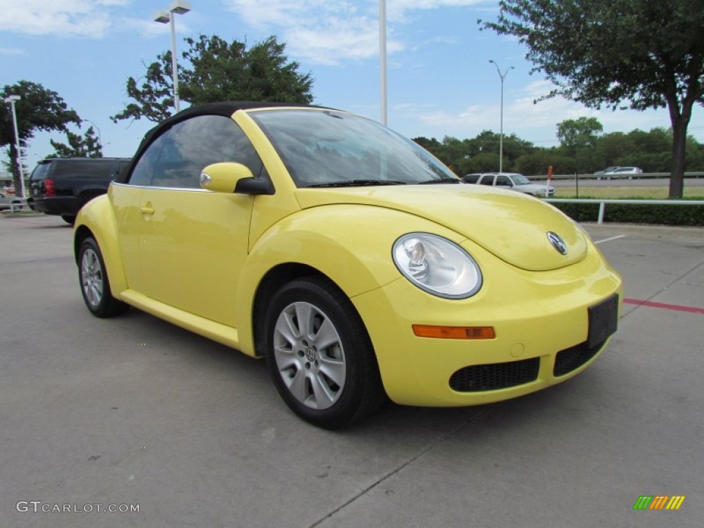 Sunflower Yellow 2008 Volkswagen New Beetle S Convertible Exterior Photo #52223776