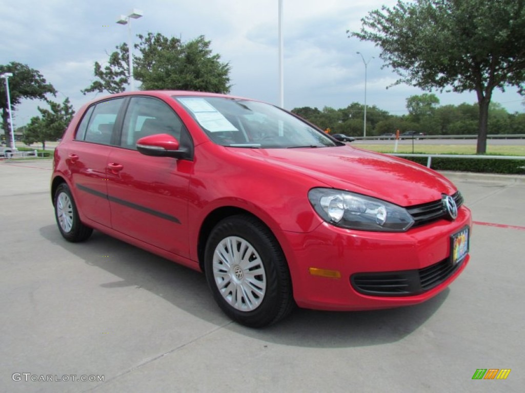 Tornado Red 2010 Volkswagen Golf 4 Door Exterior Photo #52224385