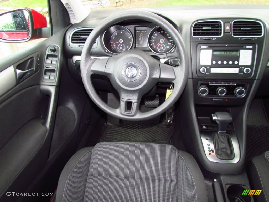 Titan Black Interior 2010 Volkswagen Golf 4 Door Photo #52224526
