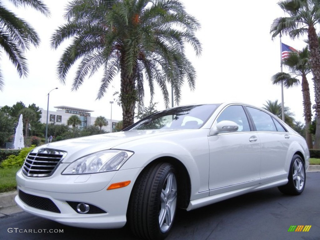 Arctic White 2008 Mercedes-Benz S 550 Sedan Exterior Photo #52224598