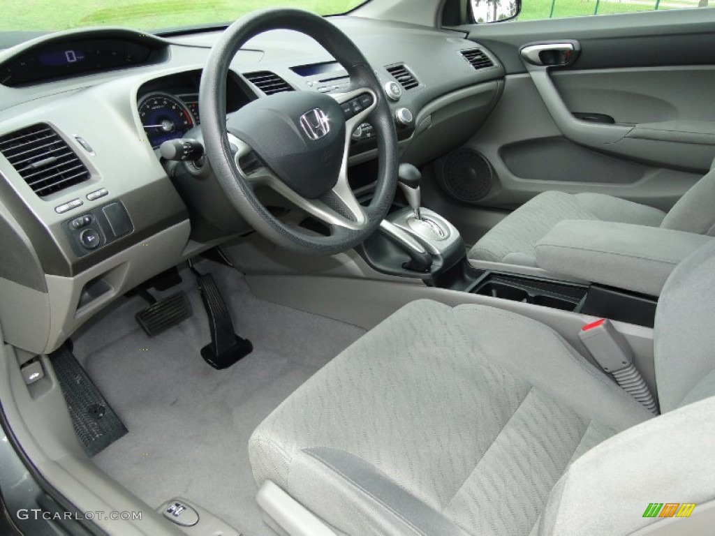 2011 Civic LX Coupe - Polished Metal Metallic / Gray photo #11