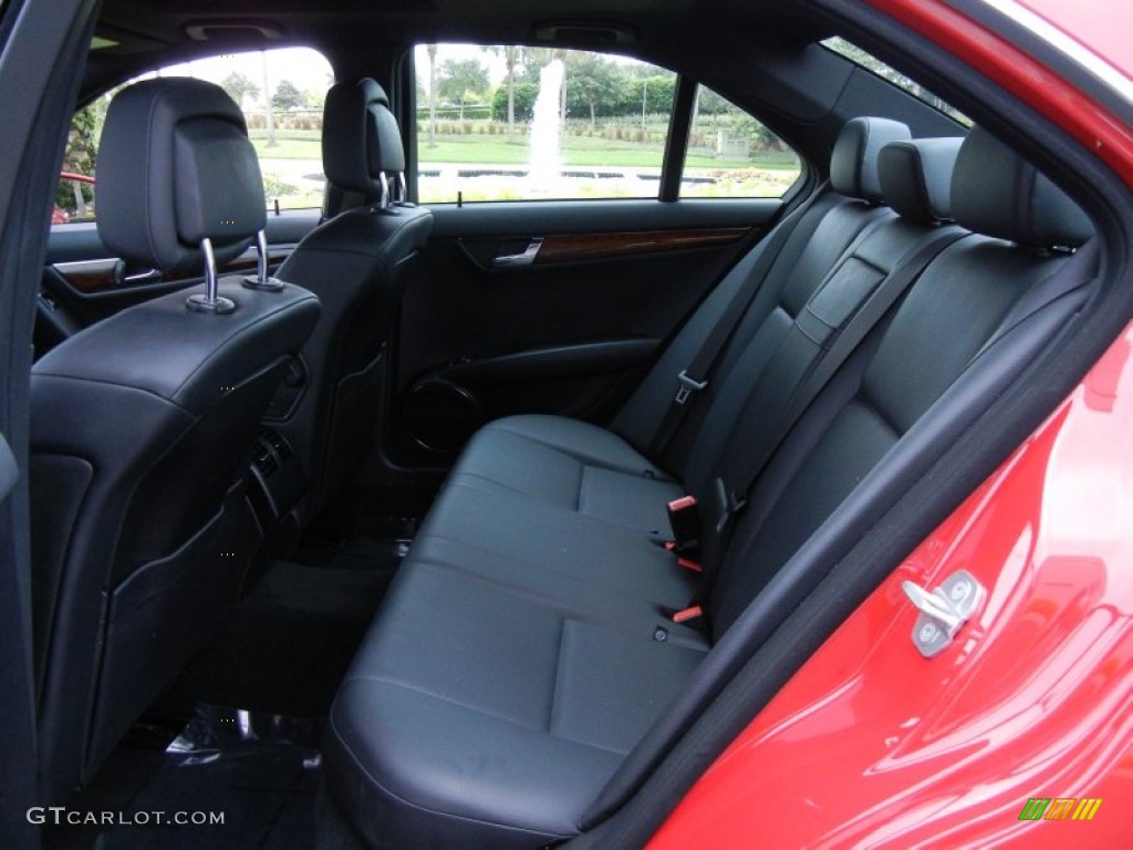 Black Interior 2010 Mercedes-Benz C 300 Sport Photo #52225300