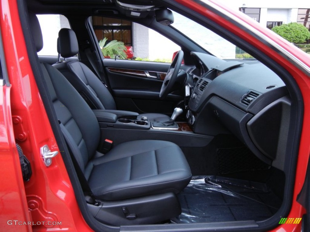 Black Interior 2010 Mercedes-Benz C 300 Sport Photo #52225330