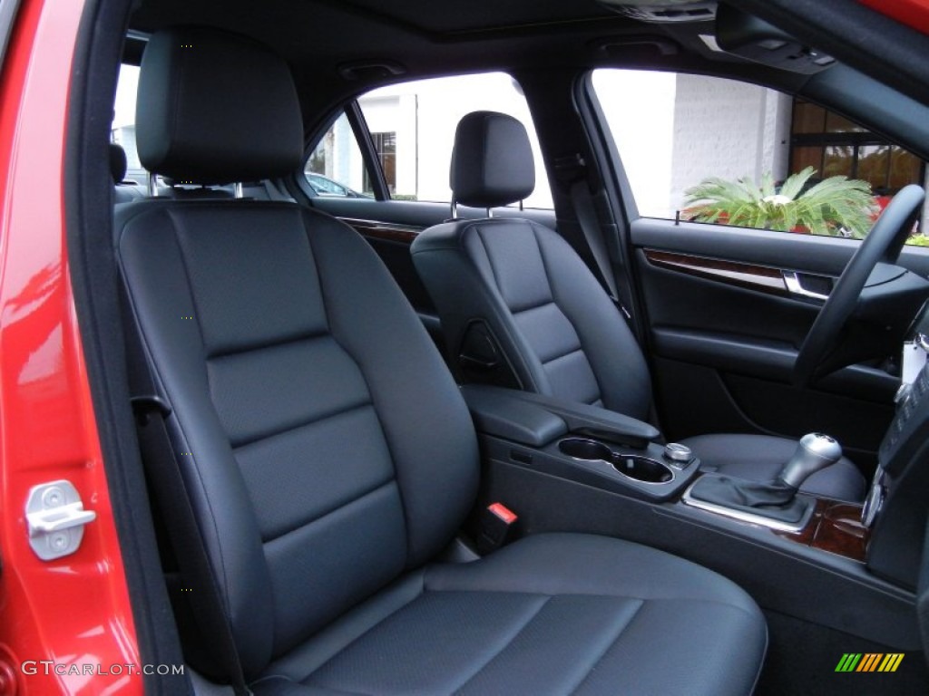 Black Interior 2010 Mercedes-Benz C 300 Sport Photo #52225345