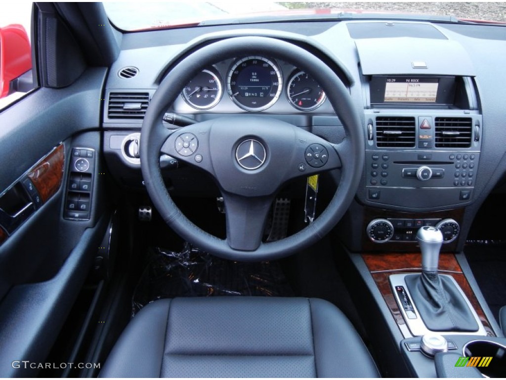 2010 Mercedes-Benz C 300 Sport Black Dashboard Photo #52225381