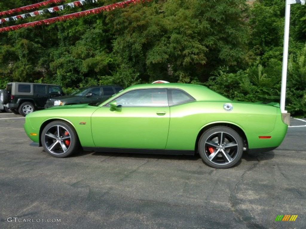 2011 Challenger SRT8 392 - Green with Envy / Dark Slate Gray photo #2