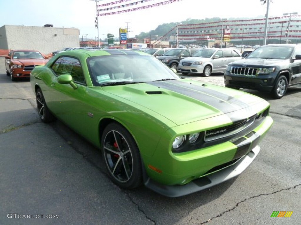 2011 Challenger SRT8 392 - Green with Envy / Dark Slate Gray photo #7