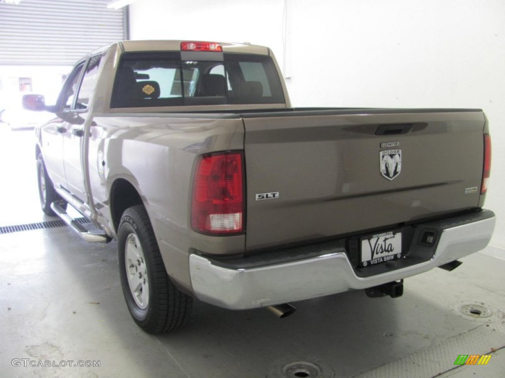 2009 Ram 1500 SLT Quad Cab - Austin Tan Pearl / Light Pebble Beige/Bark Brown photo #4