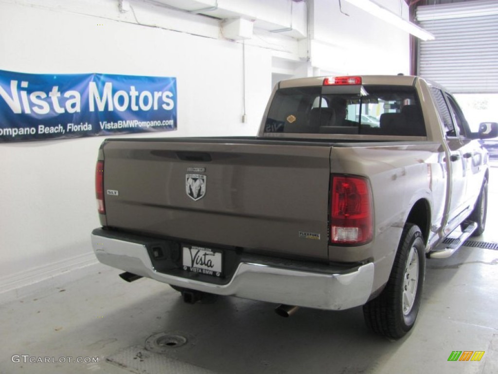 2009 Ram 1500 SLT Quad Cab - Austin Tan Pearl / Light Pebble Beige/Bark Brown photo #6