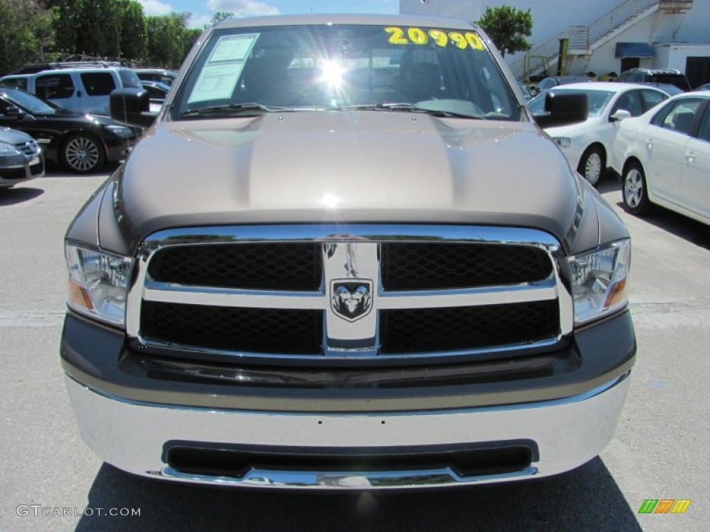 2009 Ram 1500 SLT Quad Cab - Austin Tan Pearl / Light Pebble Beige/Bark Brown photo #9