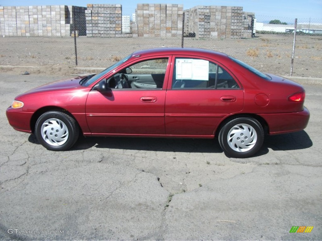 1998 Tracer LS Sedan - Toreador Red Metallic / Medium Flint Gray photo #3