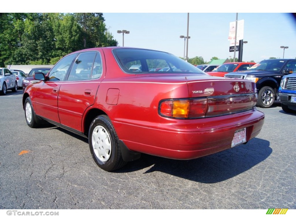 1994 Camry LE Sedan - Sunfire Red Metallic / Gray photo #27