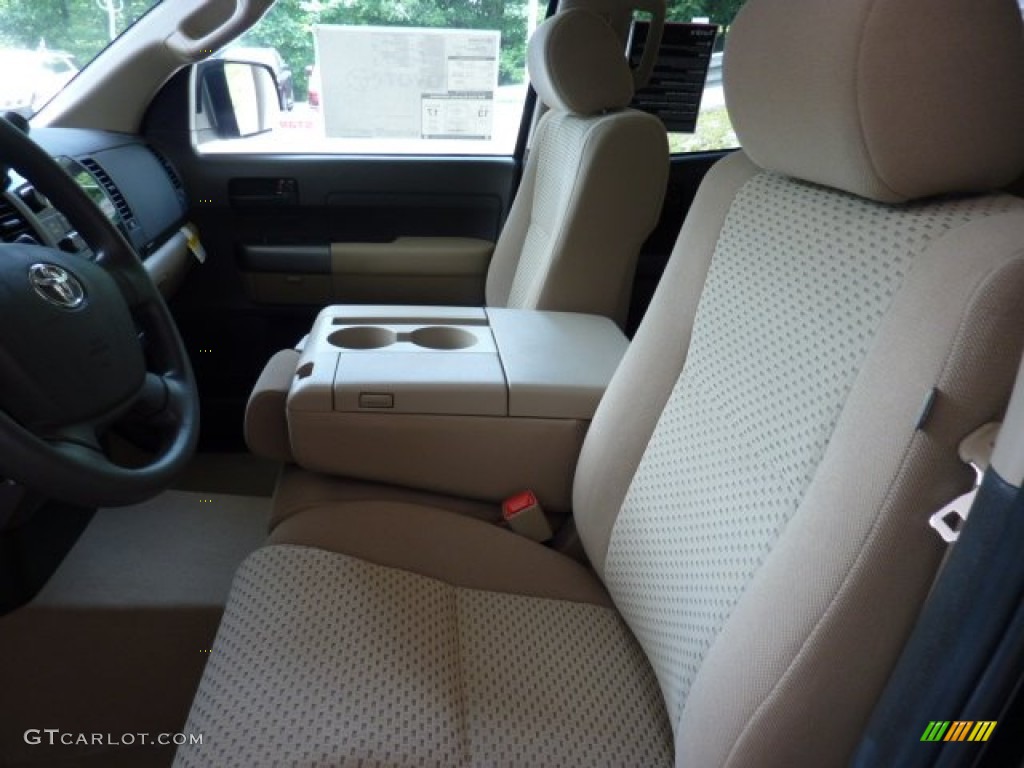 2011 Tundra Double Cab 4x4 - Black / Sand Beige photo #8