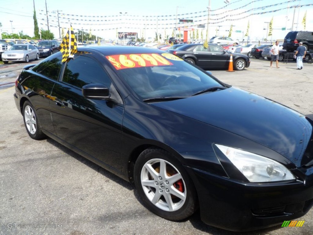2003 Accord EX V6 Coupe - Nighthawk Black Pearl / Black photo #1
