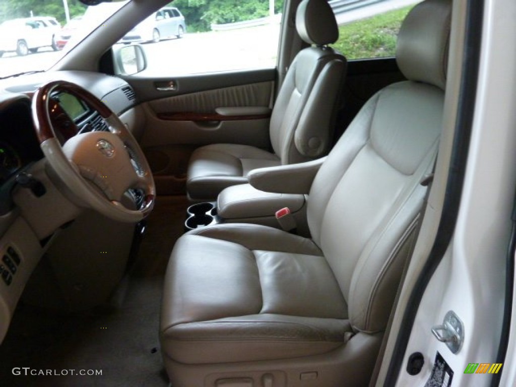 2005 Sienna XLE Limited AWD - Natural White / Taupe photo #9