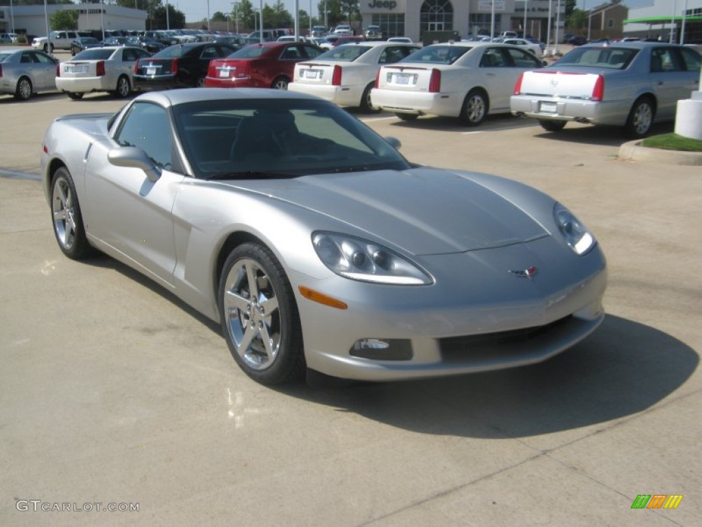2007 Corvette Coupe - Machine Silver Metallic / Titanium photo #7