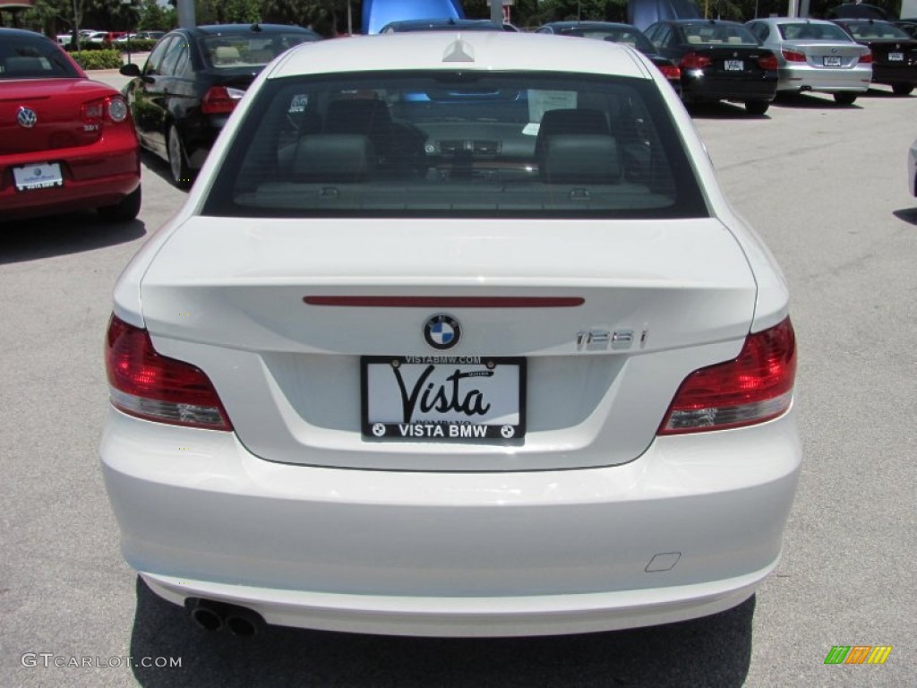 2008 1 Series 128i Coupe - Alpine White / Black photo #13