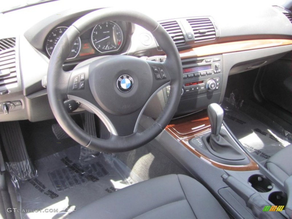 2008 1 Series 128i Coupe - Alpine White / Black photo #15