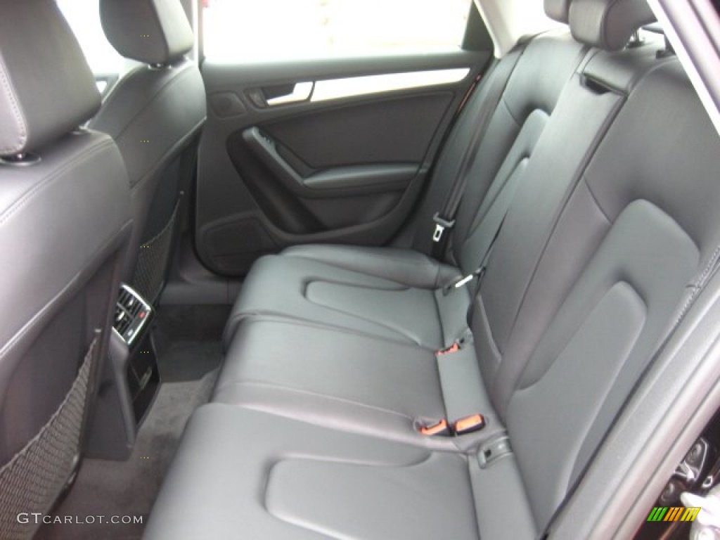 Black Interior 2012 Audi A4 2.0T Sedan Photo #52232143