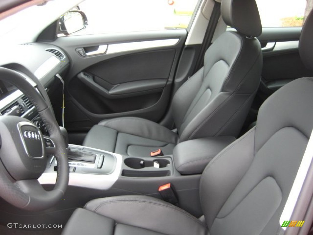 Black Interior 2012 Audi A4 2.0T Sedan Photo #52232158