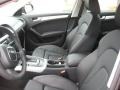 Black 2012 Audi A4 2.0T Sedan Interior Color