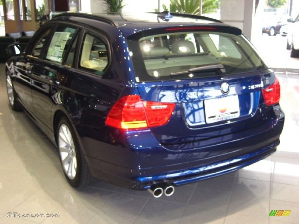 2011 3 Series 328i Sports Wagon - Deep Sea Blue Metallic / Beige photo #3